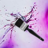 Plastik Sapli Yagli Boya Firca No: 2 Resim Ressam Fircasi Hobi Sanat Duvar Metal Ahsap Boyama