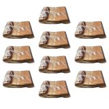Plastik Şeffaf Altın Sarı Gold Sup Kaşık - Tatlı Dondurma Kaşığı - 12.5 Cm. - 50 Adetlik 10 Paket