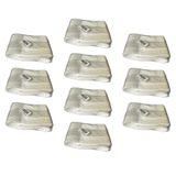 Plastik Şeffaf Beyaz Sup Kaşık - Tatlı Dondurma Kaşığı - 12.5 Cm. - 50 Adetlik 10 Paket