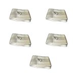 Plastik Şeffaf Beyaz Sup Kaşık - Tatlı Dondurma Kaşığı - 12.5 Cm. - 50 Adetlik 5 Paket