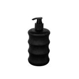 Plastik Sıvı Sabunluk Yuvarlak 500 ML Siyah