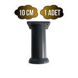 Plastik Siyah Ayarlanabilir Ayak Masa Dolap Ve Mobilya Ayağı(Siyah)(10Cm - 12Cm - 15Cm) Siyah 10Cm 10Cm - 1 Adet
