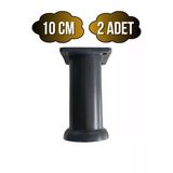 Plastik Siyah Ayarlanabilir Ayak Masa Dolap Ve Mobilya Ayağı(Siyah)(10Cm - 12Cm - 15Cm) Siyah 10Cm 10Cm - 2 Adet