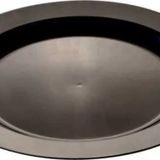 Plastik Siyah Tabak 19 Cm - 10 Adet
