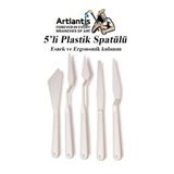 Plastik Spatul 5 Li Set Resim Ve Heykel Plastik Spatula Esnek Plastik Palet Bicagi 1 Paket
