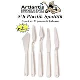 Plastik Spatul 5 Li Set Resim Ve Heykel Plastik Spatula Esnek Plastik Palet Bicagi 2 Paket