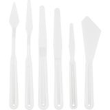 Plastik Spatula 5'Li Set Palette Knife