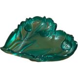 Plastik Tabak Kalp Şeklinde 15 cm - Yeşil