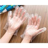 Plastik Tek Kullanımlık Koruyucu Şeffaf Poşet Eldiven 5 Paket x 100 Adet 500 Adet - HBCV00007Y5JY4