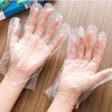 Plastik Tek Kullanımlık Koruyucu Şeffaf Poşet Eldiven 5 Paket X 100 Adet 500 Adet