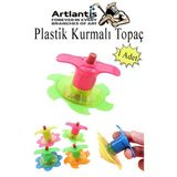 Plastik Topaç 1 Adet Plastik Kurmalı Topaç Dönen Topaç Hediye Çocuk Oyuncak Okul Sınıf Karne Hediyesi