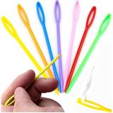 Plastik Yün Iğnesi 9 cm 30 Adet Plastik Dikiş Iğnesi Plastik Örgü Dikme Iplik Iğne Dokuma - Standart