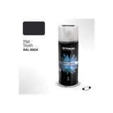 Plastik Yüzey Mat Siyah Sprey Boya 400 ml - Ral 9004