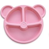 Plastlife Mama Tabağı Ayıcık 3 Bölmeli - Pembe