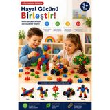 Plastmarket Molekül Yapı Blokları Oyuncağı 120 Parça Eğitici Oyuncak Zeka ve Stem Geliştirici Özellikler
