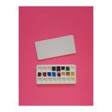 Plastobe Bombeli Boya Kutusu 24 Göz Half Pan (Sulu Boya ve Pigment Boya) Bioplastik