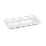 Plastport Kırılmaz Kahvaltılık Tabldot Tepsi (Self Servis) - 50 Adet