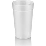 Plastport Kırılmaz Kumlu Bardak 250 ml - 24 Adet - Şeffaf