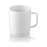 Plastport Kırılmaz Polikarbon Plastik Çay - Kahve Kupası - Beyaz 300 ml - 24 Adet
