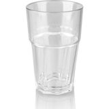 Plastport Kırılmaz Prizma Bardak 250 ml - 100 Adet - Şeffaf