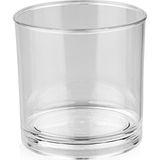 Plastport Kırılmaz Viski Bardağı 250 ml - 6 Adet - Şeffaf