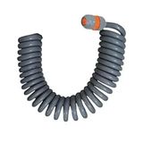 Plasyay 2 m Gri Spiral Yıkama Sulama Uzatma Hortumu