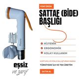 Plasyay Plastik Mandallı Şattaf Taharet Matik Başlık PVC Sert Plastik Turuncu Tekne Yat Karavan Otel İçin İdeal Ürün