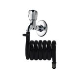 Plasyay Spiral Wc Taharet Hortum Matik ve Wc Banyo Yıkama Yeni Siyah Inci 97 cm