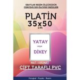 Platin-22mm-35x50 Cm Mat Pvc Li Camsız Fotoğraf 500 Parça Puzzle Belge Çerçeve Yatay Dikey Asılabilme. 48565107