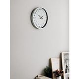 Platin 36 Cm Beyaz 24 Saat Göstergeli Özel Tasarım Duvar Saati