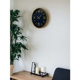 Platin 36 Cm Kahverengi Dekoratif Duvar Saati