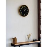 Platin 36 Cm Kahverengi Gold Rakamlı Duvar Saati
