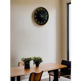 Platin 36 Cm Kahverengi Modern Duvar Saati