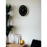 Platin 36 Cm Krem Gold Rakamlı Duvar Saati