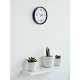 Platin 36 Cm Lacivert Modern Dekoratif Duvar Saati