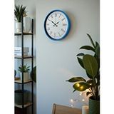 Platin 36 Cm Mavi Roma Rakamlı Duvar Saati