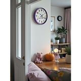 Platin 36 Cm Mor Çocuk Odası Duvar Saati