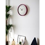 Platin 36 Cm Pembe 24 Saat Göstergeli Özel Tasarım Duvar Saati