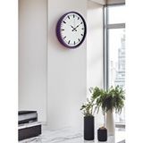 Platin 36 Cm Sade Standart Duvar Saati Mor