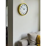 Platin 36 Cm Sarı Standart Duvar Saati