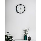 Platin 36 Cm Siyah 24 Saat Göstergeli Duvar Saati