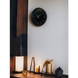 Platin 36 Cm Siyah Asil Duvar Saati