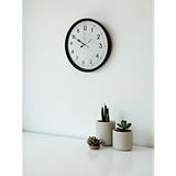 Platin 36 Cm Siyah Dekoratif Duvar Saati