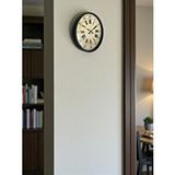 Platin 36 Cm Siyah Retro Tasarım Duvar Saati