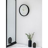 Platin 36 Cm Siyah Sade Zarif Duvar Saati