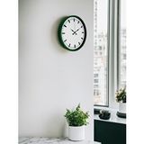 Platin 36 Cm Yeşil Sade Dekoratif Duvar Saati