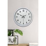 Platin 40 Cm Beyaz Metal Standart Duvar Saati