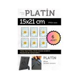 Platin-6 Adet Pvc Li 15x21 Cm 22mm Bombeli Çerçeve Fotoğraf Resim Çerçevesi Ayaklı Veya Duvara Asma Yatay-dikey 63928293