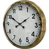 Platin 60 Cm Gold Metal Dekoratif Duvar Saati Altın