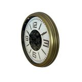 Platin Antique Motion 60 Cm Çarklı Duvar Saati Kahverengi
